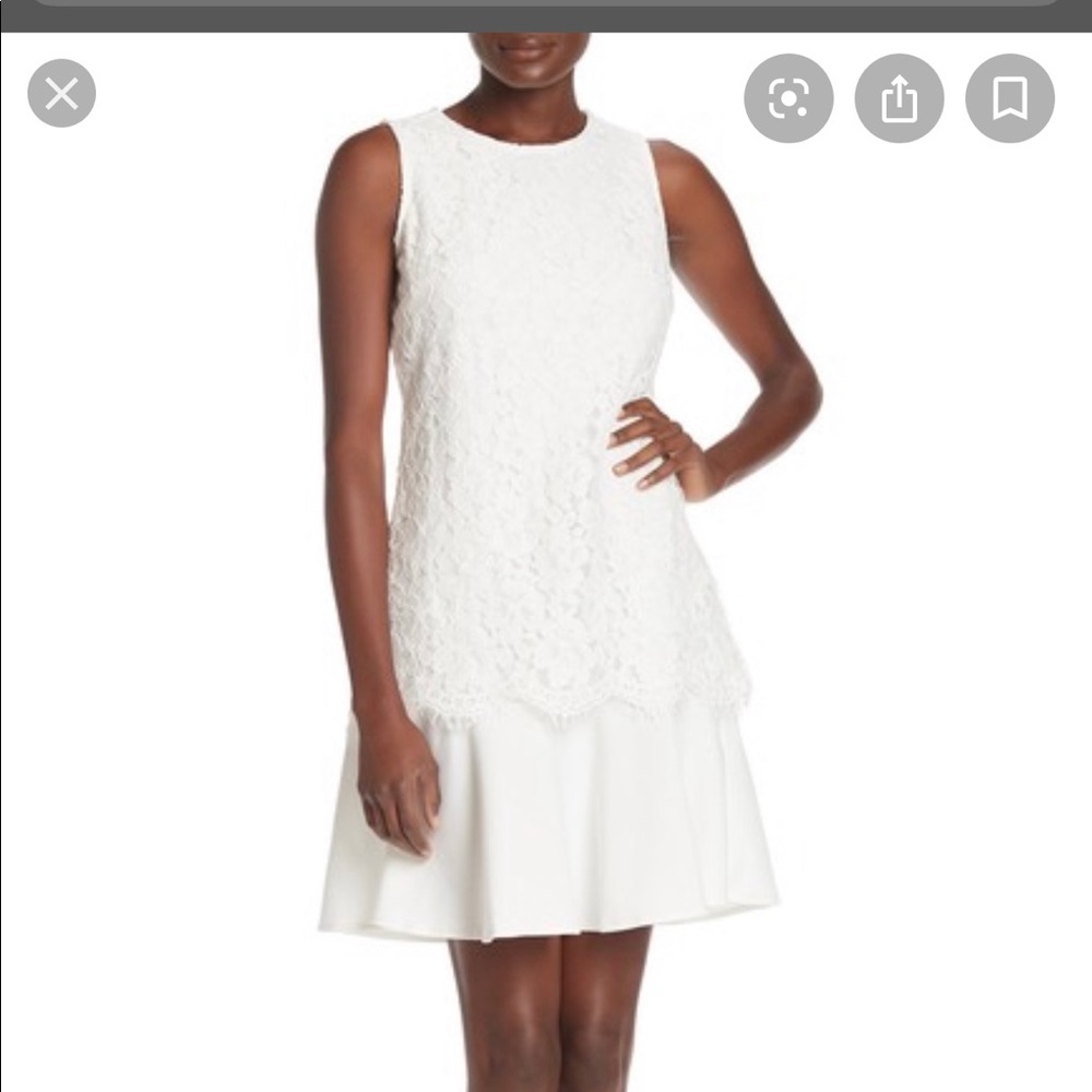 Eci Crochet Lace Embroidered A-alone Dress